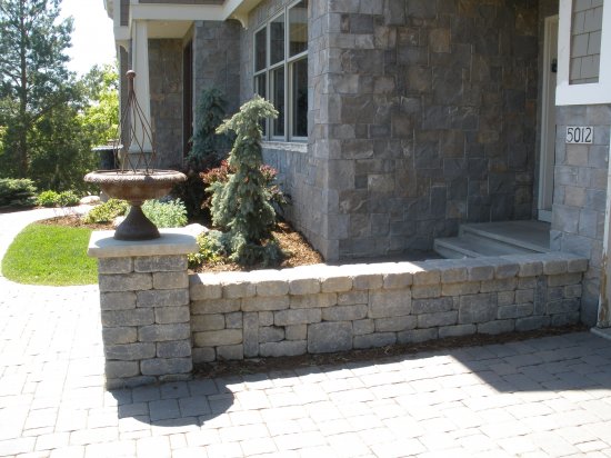 Paver drive, Free Standing wall- Edina MN Photo