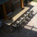 Paver Patio/ fireplace/ pillars.  Photo