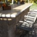 Paver Patio/ fireplace/ pillars.  Photo